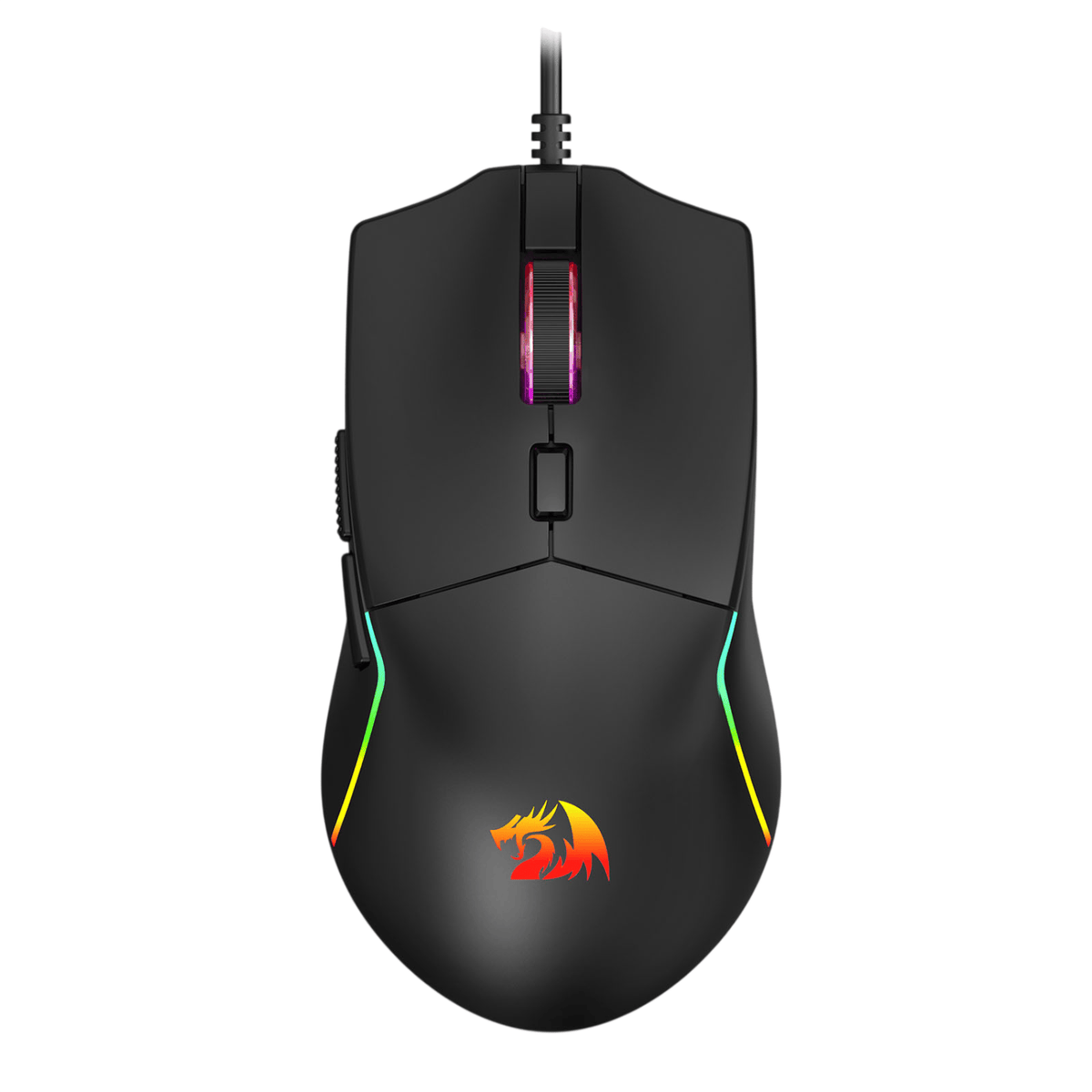 Redragon NAGA RGB 10000DPI Wired Gaming Mouse - Black - Black