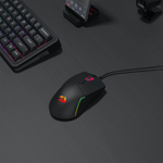 Redragon NAGA RGB 10000DPI Wired Gaming Mouse - Black - Black