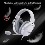 Redragon Over-Ear AURORA Gaming Headset - White - White
