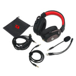 Redragon Over Ear Zeus 2 USB Gaming Headset - Black - Black