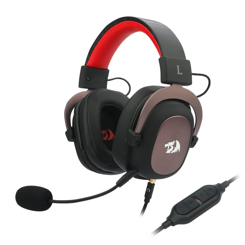 Redragon Over Ear Zeus 2 USB Gaming Headset - Black - Black