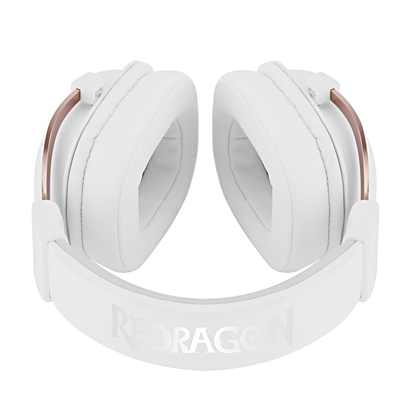 Redragon Over Ear Zeus 2 USB Gaming Headset - White - White