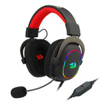 Redragon Over Ear Zeus-X USB RGB Gaming Headset - Black - Black