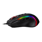 Redragon Predator 4000Dpi RGB Ergo Wired Gaming Mouse - Black - Black