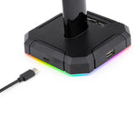 Redragon Scepter Pro Quad USB RGB Headset Stand - Black - Black