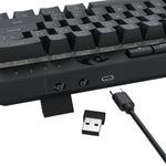 Redragon SHIVA K522 PRO RGB Wireless Gaming Keyboard- Black - Black