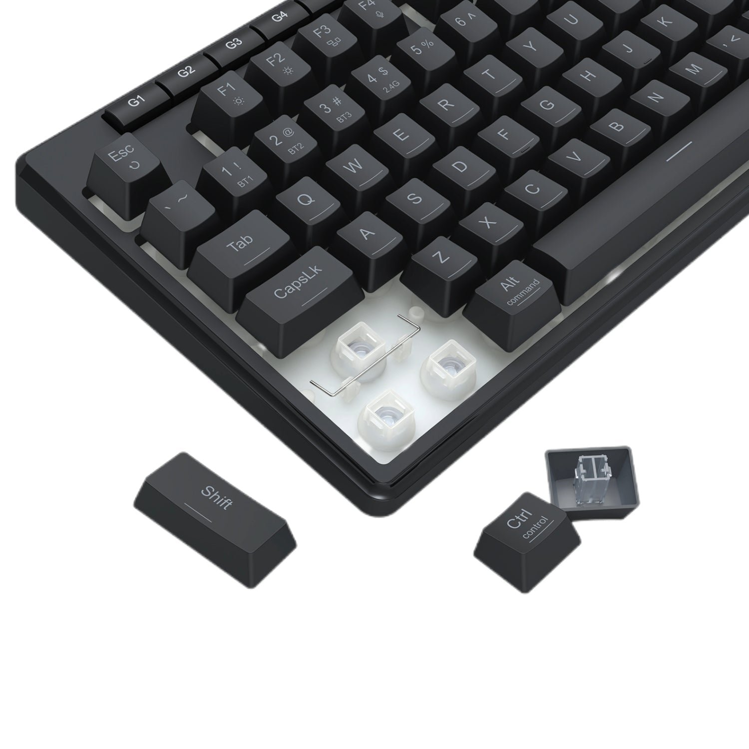 Redragon SHIVA PRO Wireless Keyboard - Black - Black