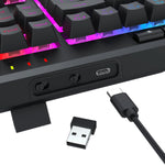 Redragon SHIVA PRO Wireless Keyboard - Black - Black