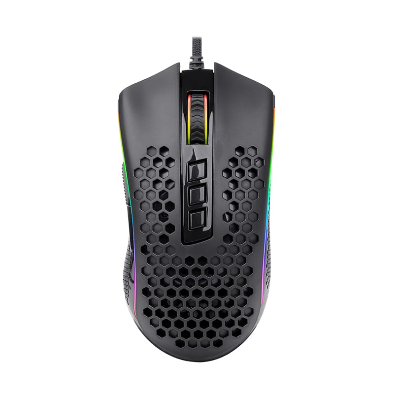 Redragon Storm 7 Buttons RGB Backlit Wired Gaming Mouse - Black - Black