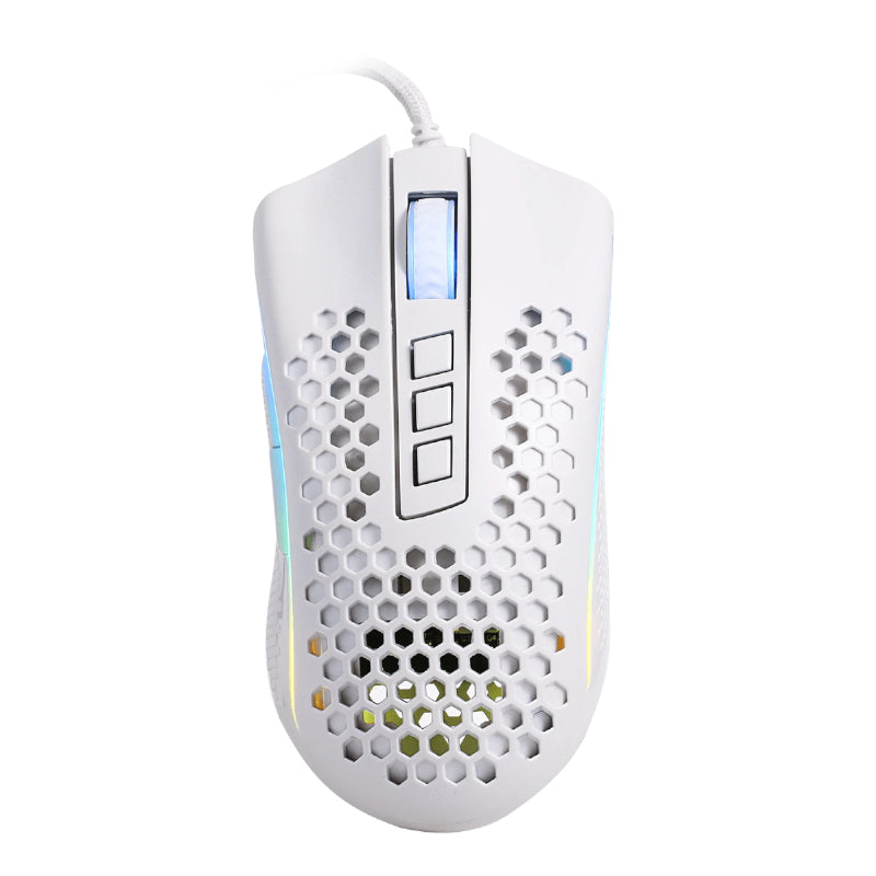 Redragon Storm Wired RGB Gaming Mouse - White - White