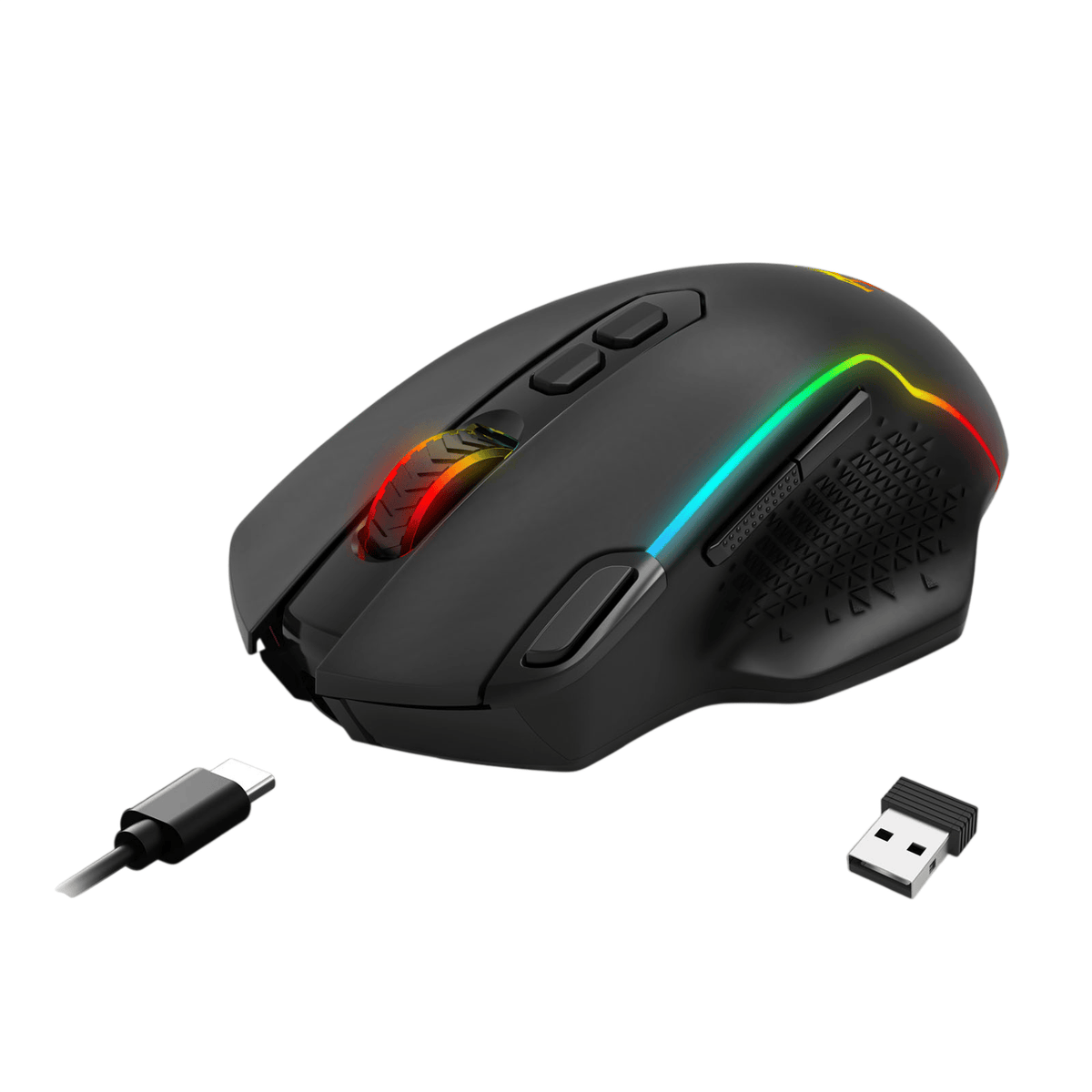 Redragon TAIPAN MAX 12000DPI Wireless Gaming Mouse - Black - Black
