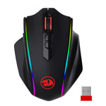 Redragon Vampire Elite Wireless 8 Button Ergonomic RGB Gaming Mouse - Black - Black