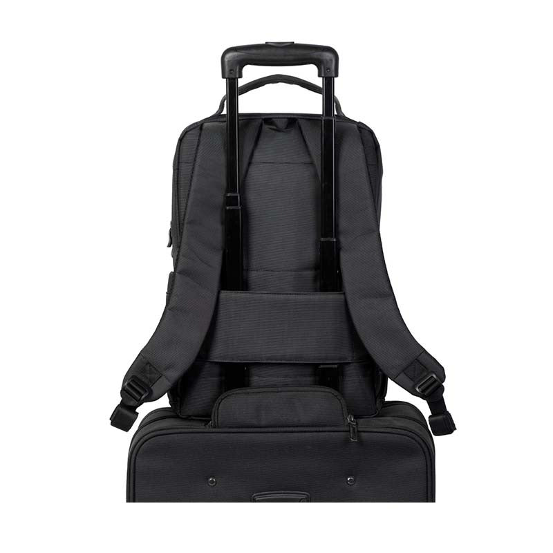 Rivacase 8262 Central Laptop Backpack 15.6 Inch - Black - Black