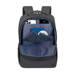 RivaCase 8262 Tegal ECO Laptop Backpack 15.6-inch - Black - Black