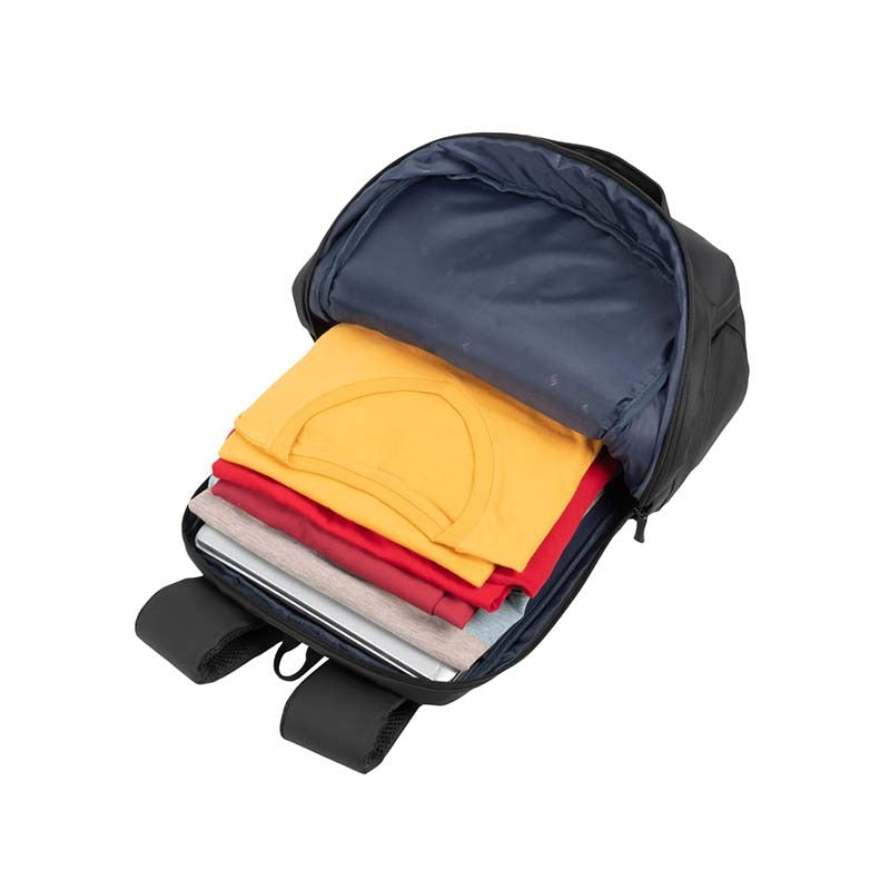 RivaCase 8262 Tegal ECO Laptop Backpack 15.6-inch - Black - Black