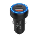 Rizzen Dual Rapid Car Charger 48W - Black - Black