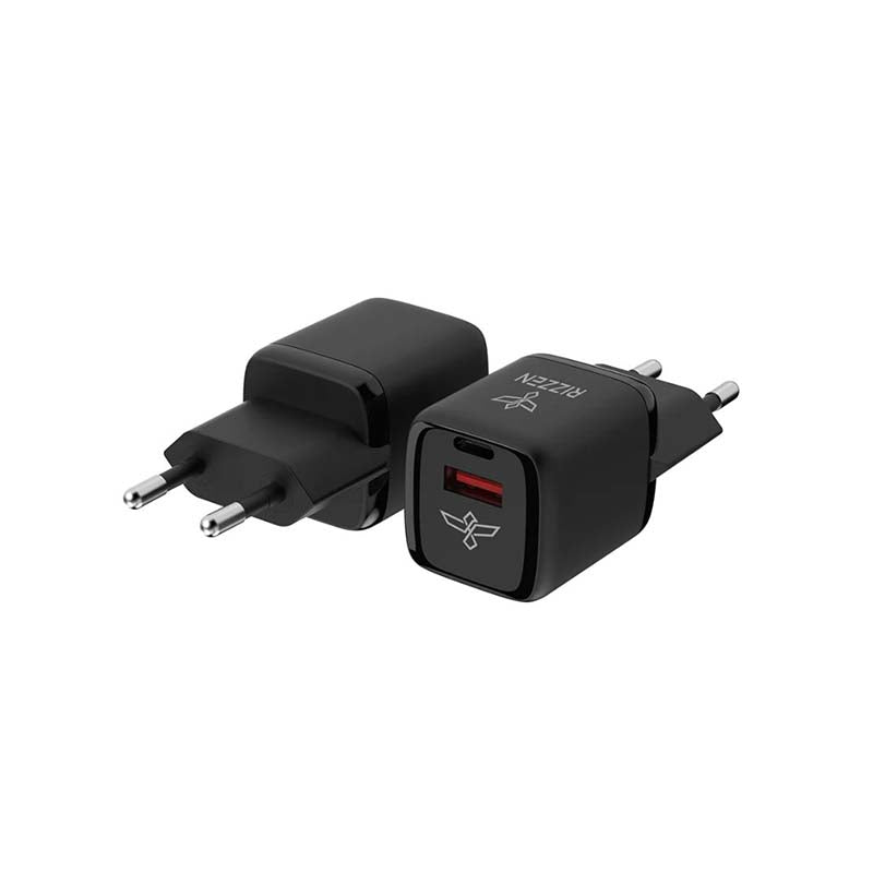 Rizzen Dual Rapid Wall Charger 33W - Black - Black
