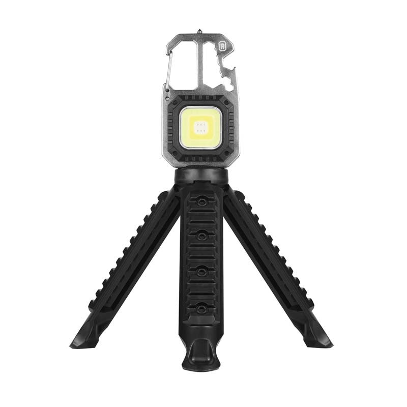Rugged by Volkano Multi-Function Keychain Light with Tri-pod - Black