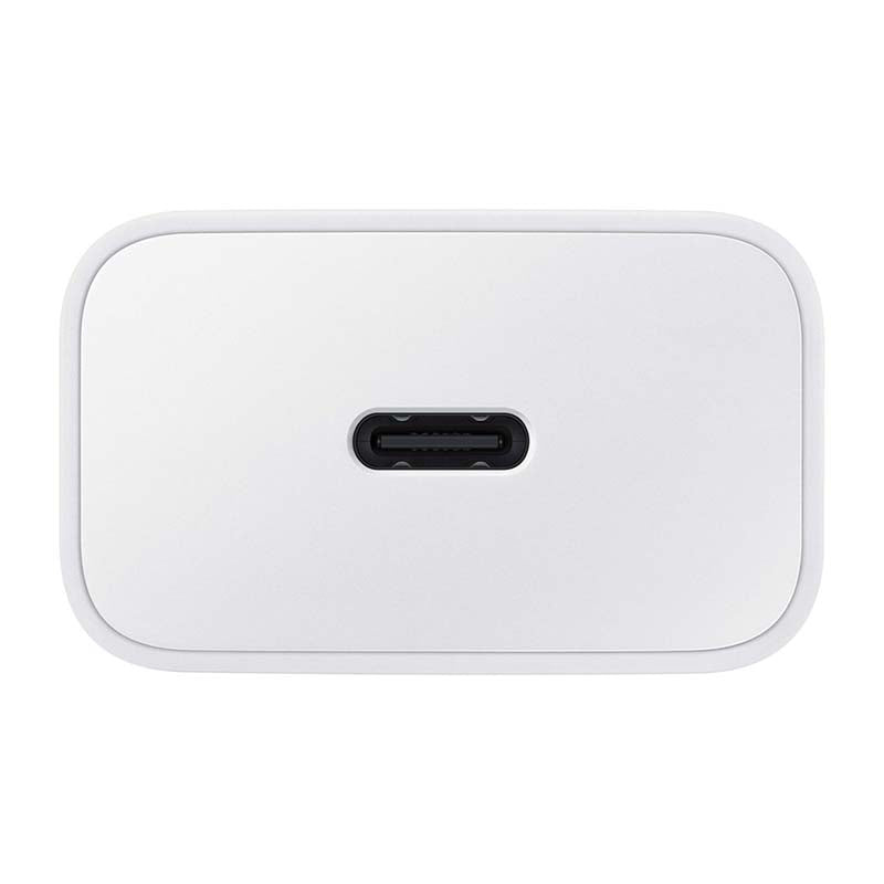 Samsung 1 USB C Port Travel Adapter PD 15W with Cable Type C to Type C - White - White