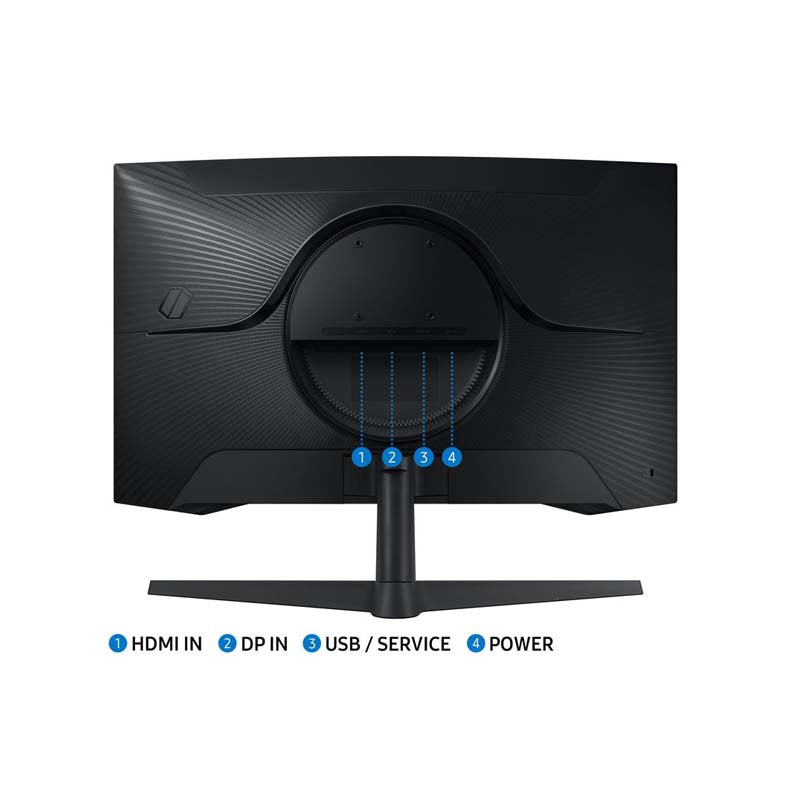Samsung 32 inch Odyssey G55C QHD 165Hz Curved Gaming Monitor - Black - Black