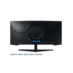 Samsung 34 inch Odyssey G55T UWQHD 165Hz Gaming Monitor - Black - Black