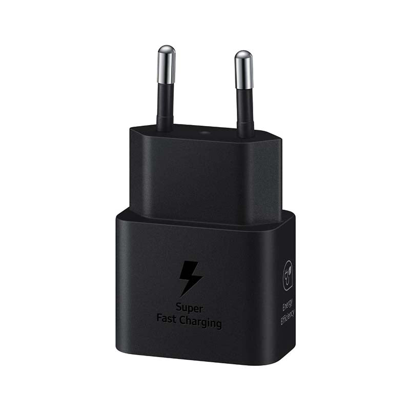 Samsung Galaxy 1 Port GAN Travel Adapter 25W with Cable - Black - Black