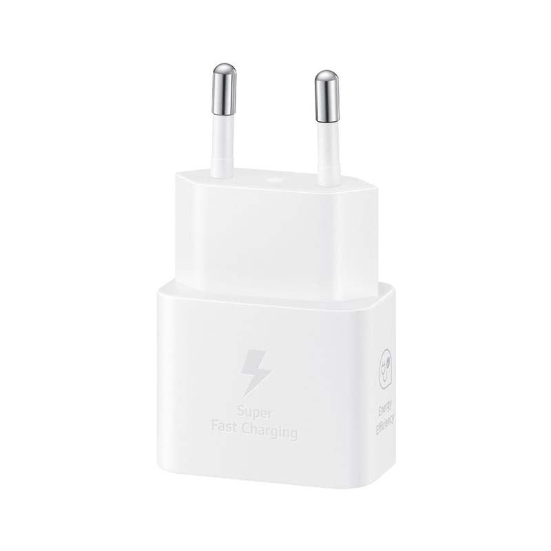 Samsung Galaxy 1 Port GAN Travel Adapter 25W with Cable - White - White