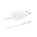 Samsung Galaxy 1 Port GAN Travel Adapter 25W with Cable - White - White