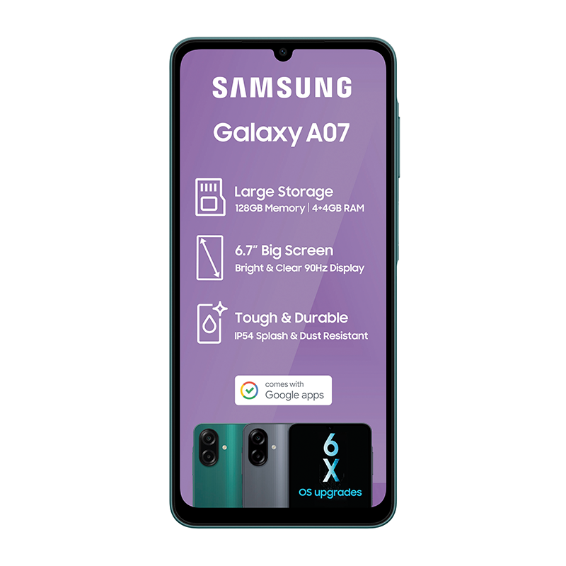 Samsung Galaxy A07 4G Dual Sim 128GB - Green - Green