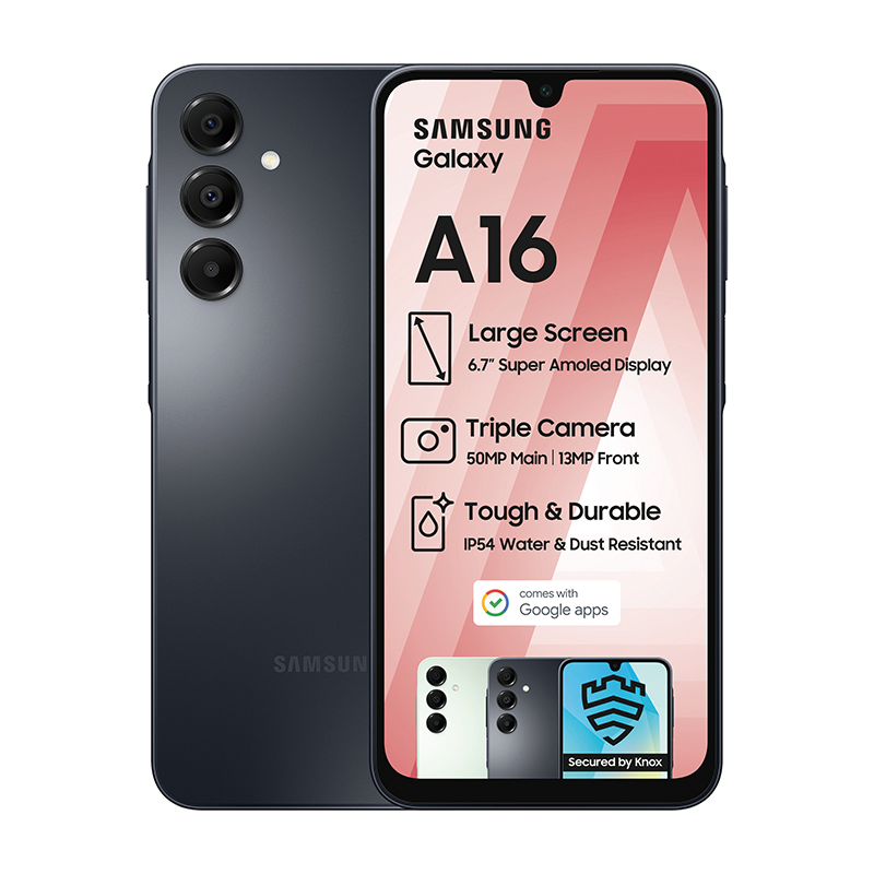 Samsung Galaxy A16 4G Dual Sim 128GB - Black - Black