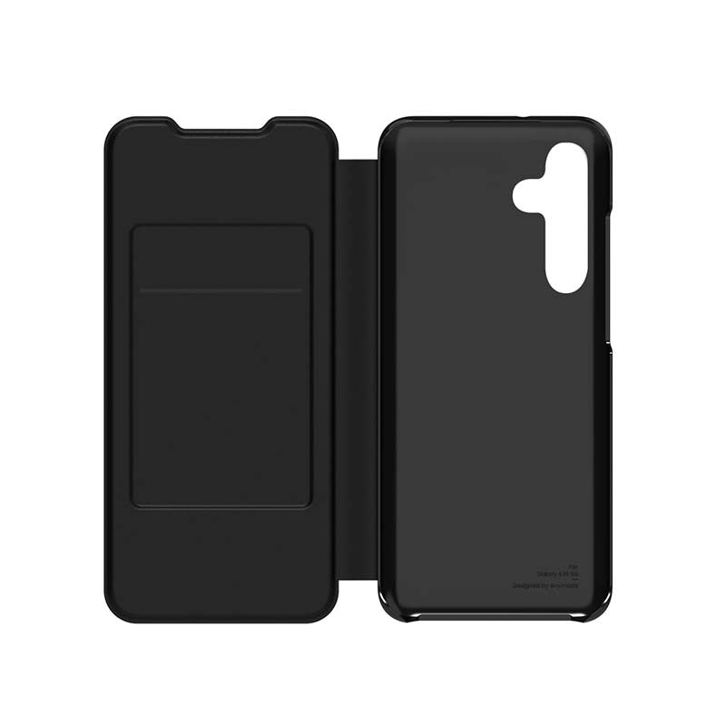 Samsung Galaxy A35 5G SMAPP Wallet Flip Cover - Black - Black