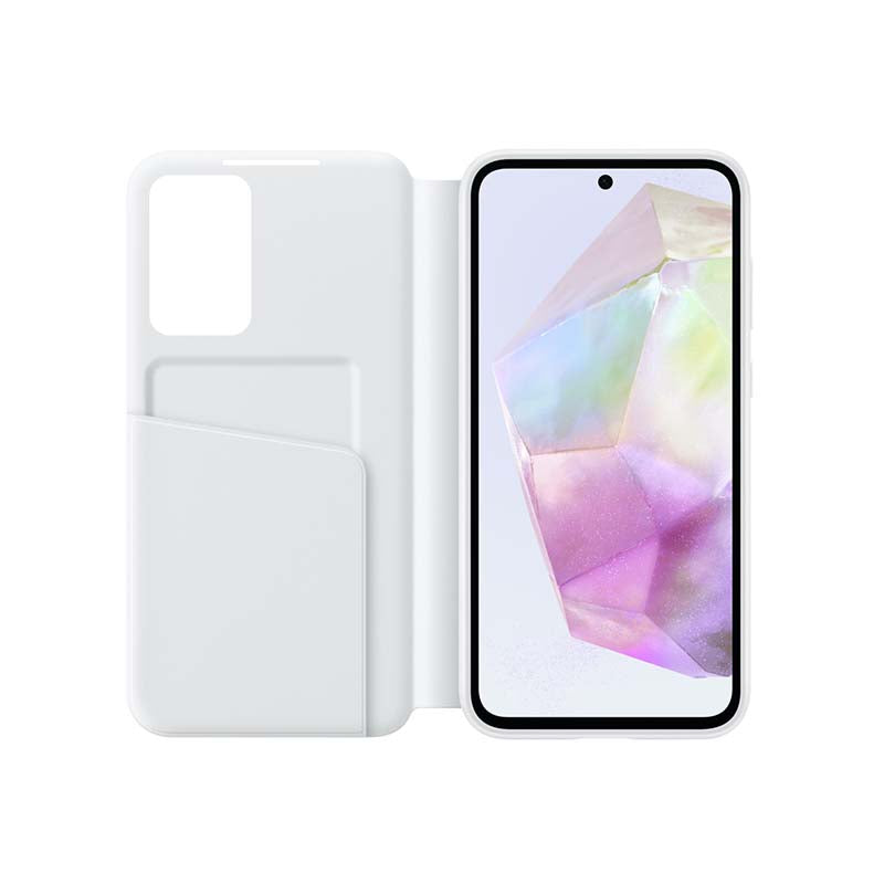 Samsung Galaxy A35 5G Smart View Wallet Case - White - White
