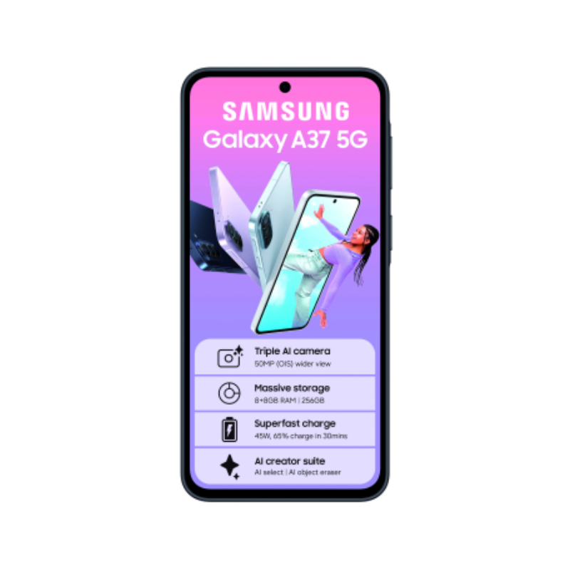 Samsung Galaxy A37 5G Dual Sim 256GB - Grey - Gray