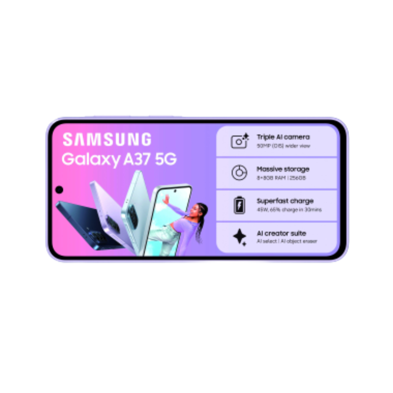 Samsung Galaxy A37 5G Dual Sim 256GB - Light Violet - Violet