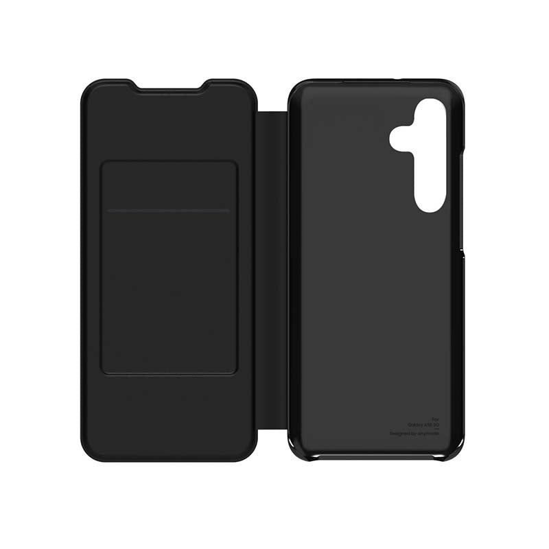 Samsung Galaxy A55 5G SMAPP Wallet Flip Cover - Black - Black