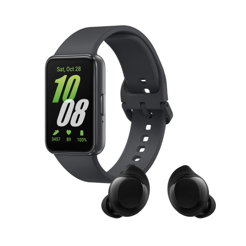 Samsung Galaxy Fit3 Grey with Samsung Galaxy Buds Core Black - Grey/Black