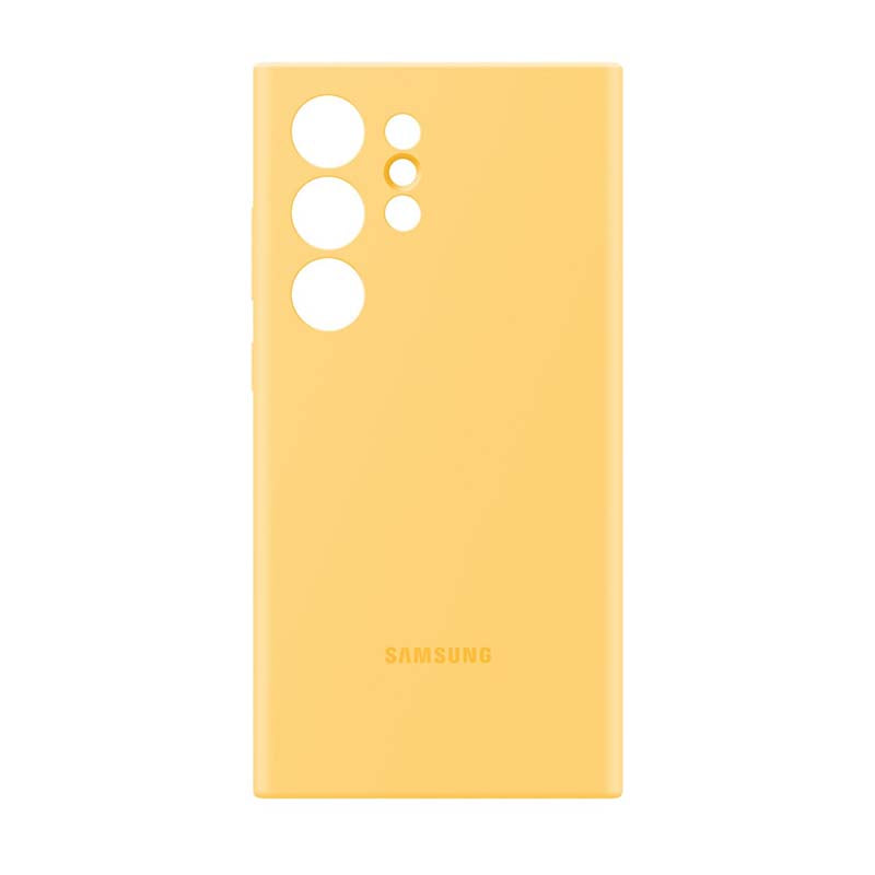 Samsung Galaxy S24 Ultra Silicone Case - Yellow - Yellow