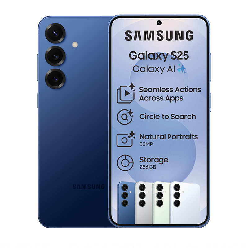 Samsung Galaxy S25 5G Dual Sim 256GB - Navy Blue - Blue