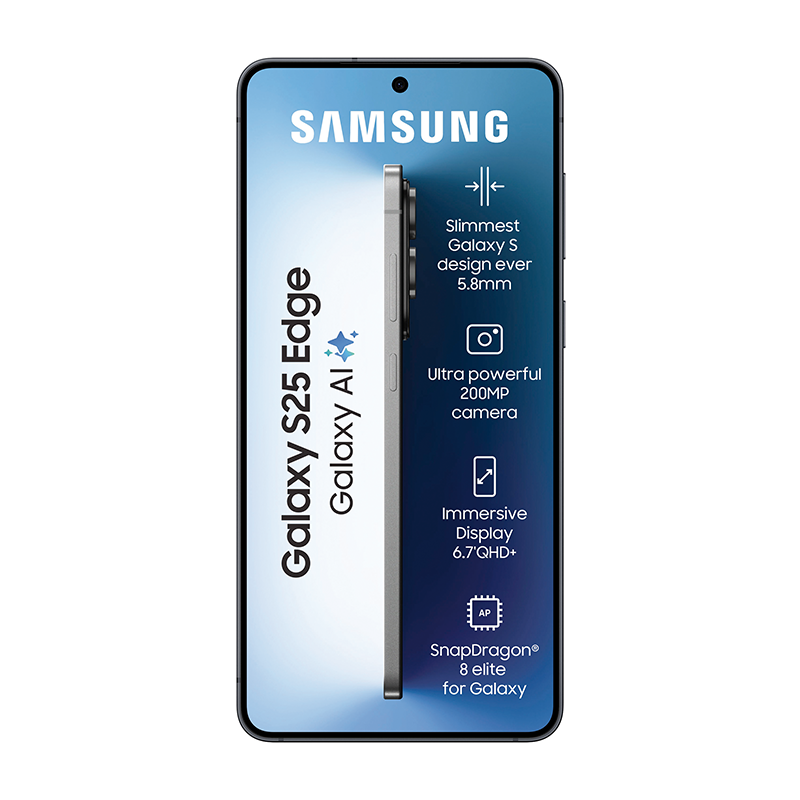 Samsung Galaxy S25 Edge 5G Dual Sim 256GB - Black - Black