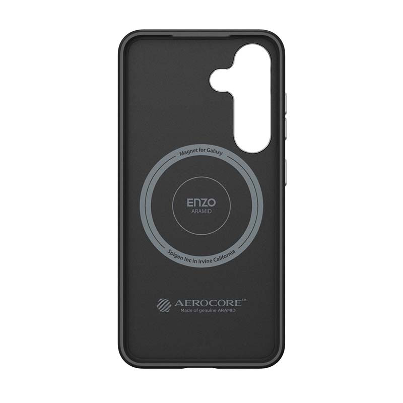 Samsung Galaxy S25 Enzo Aramid Case - Black / Silver - Silver/Black