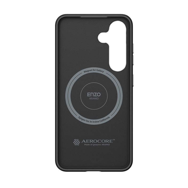 Samsung Galaxy S25 Plus Enzo Aramid Case - Black / Silver - Silver/Black