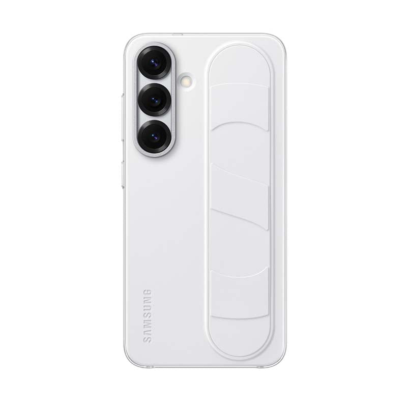Samsung Galaxy S25 Standing Grip Case - White - White