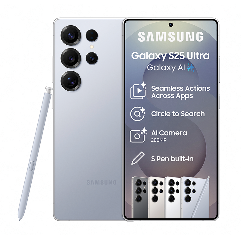 Samsung Galaxy S25 Ultra 5G Dual Sim 256GB - Titanium Silver / Blue - Silver