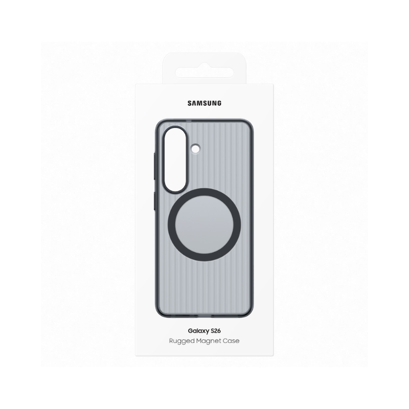Samsung Galaxy S26 Rugged Magnet Case - Black - Black