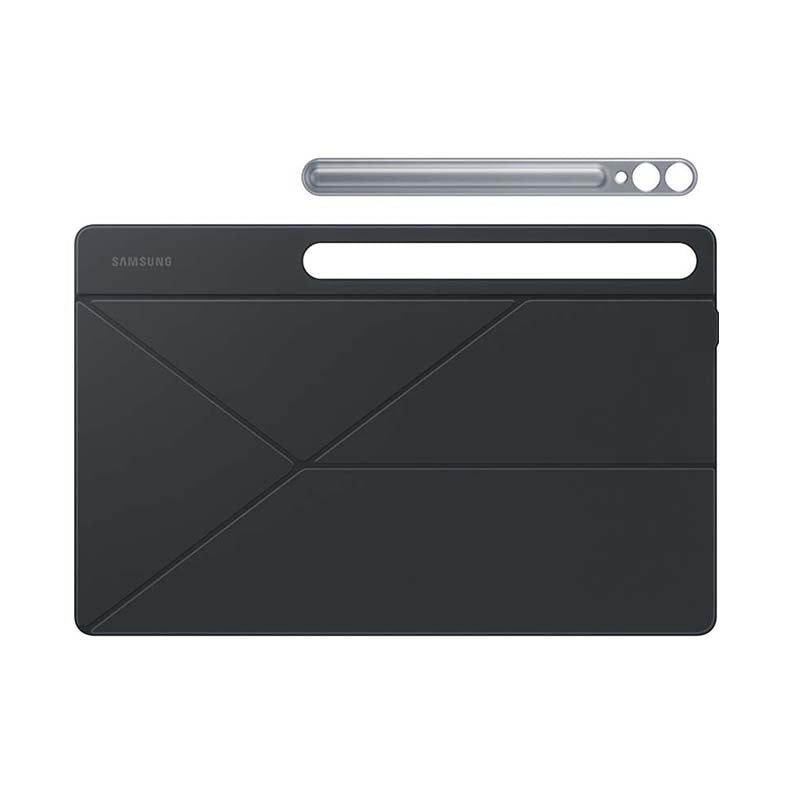 Samsung Galaxy Tab S10 Ultra / S9 Ultra Smart Book Cover - Black - Black