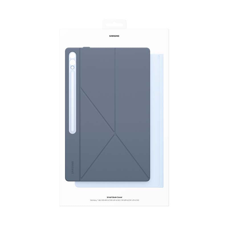 Samsung Galaxy Tab S10 Ultra / S9 Ultra Smart Book Cover - White - White