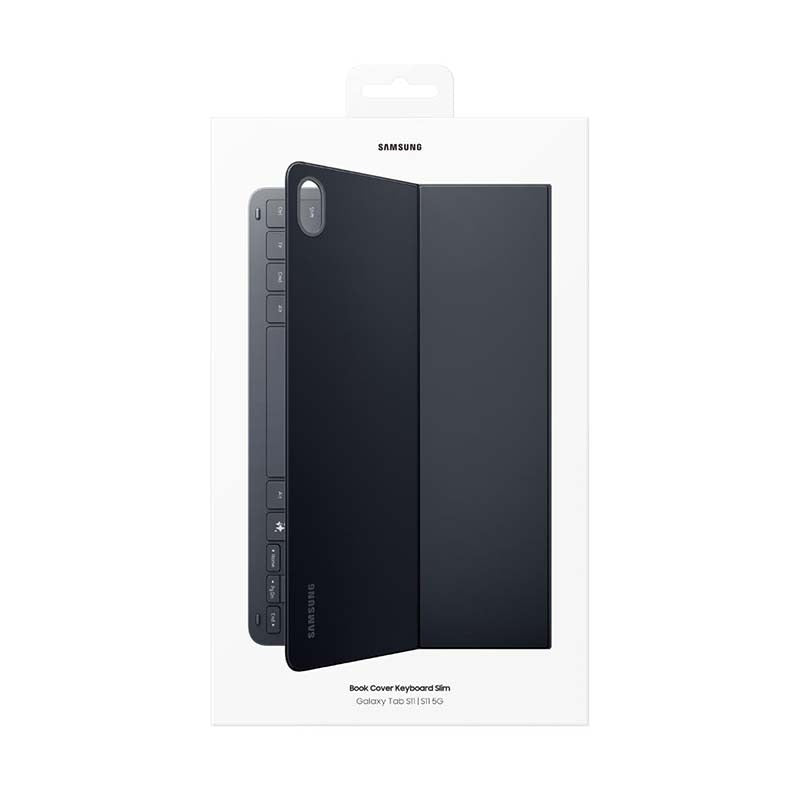 Samsung Galaxy Tab S11 Keyboard Slim Book Cover - Black - Black