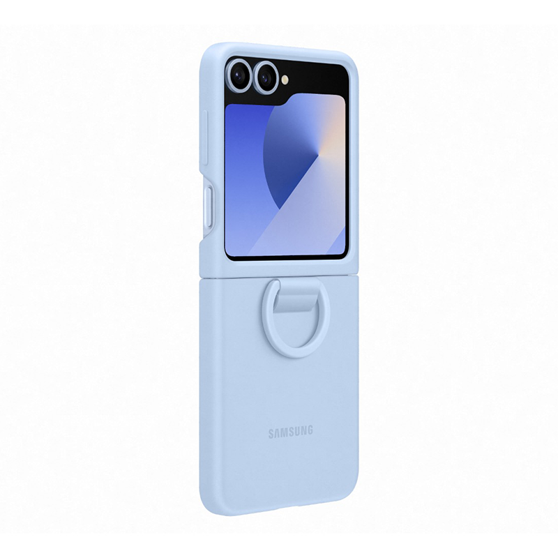 Samsung Galaxy Z Flip6 / Flip7 FE Case with Ring - Blue - Blue