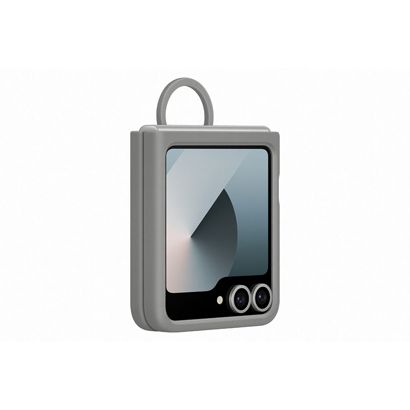 Samsung Galaxy Z Flip6 / Flip7 FE Case with Ring - Grey - Grey