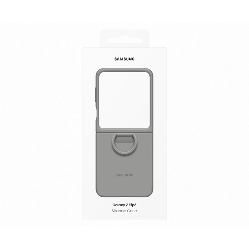 Samsung Galaxy Z Flip6 / Flip7 FE Case with Ring - Grey - Grey